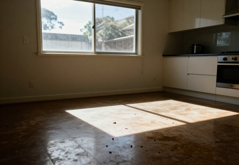 Rodent infestation in a Carss Park garage before treatment